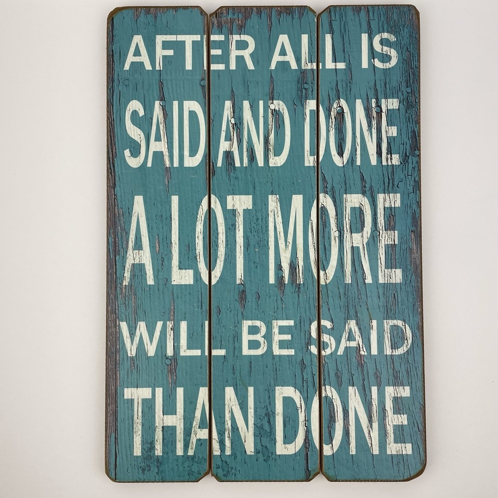 Rustic Wood Quote Wall Plaque